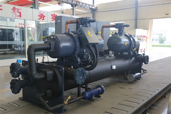 High Accuracy Water Cooled Screw Chiller Air Conditioner Unit Explosion Proof Industrial Heat Pumps for Food Chemical Industries